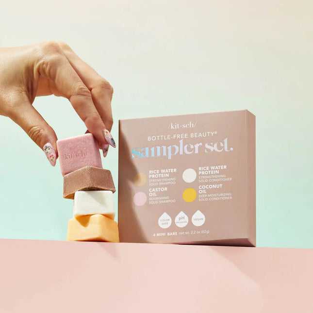 kitsch Shampoo + Conditioner 4pc Sampler Set