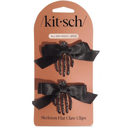 kitsch Skeleton Flat Claw Clips