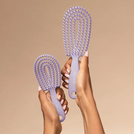 kitsch Soft Violet Detangling Flexi Brush - Mini