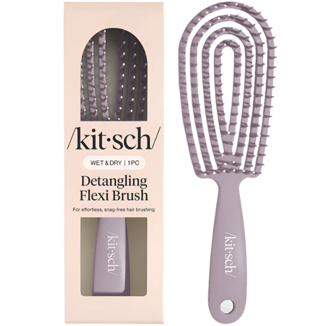 kitsch Soft Violet Detangling Flexi Brush