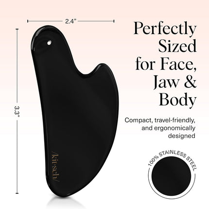 kitsch Stainless Steel Gua Sha - Matte Black