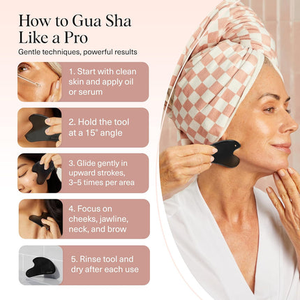 kitsch Stainless Steel Gua Sha - Matte Black