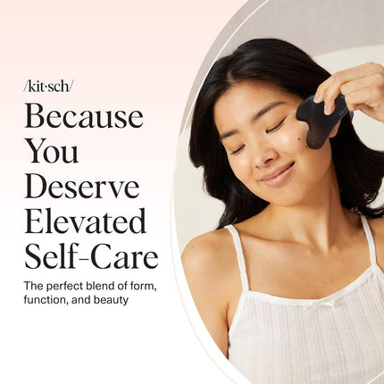 kitsch Stainless Steel Gua Sha - Matte Black