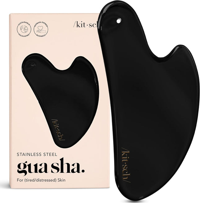 kitsch Stainless Steel Gua Sha - Matte Black