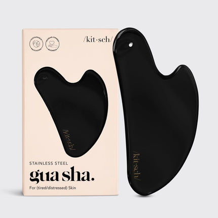 kitsch Stainless Steel Gua Sha - Matte Black