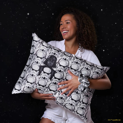 kitsch Star Wars™ & Kitsch Satin Pillowcase in Darth Vader & Stormtroopers