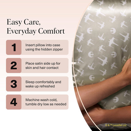 kitsch Star Wars™ & Kitsch Satin Pillowcase in Rebel Alliance