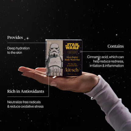 kitsch Star Wars™ & Kitsch Shea Butter Moisturizing Solid Body Wash - Stormtrooper Swirl