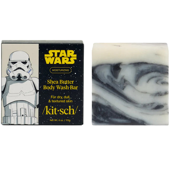 kitsch Star Wars™ & Kitsch Shea Butter Moisturizing Solid Body Wash - Stormtrooper Swirl