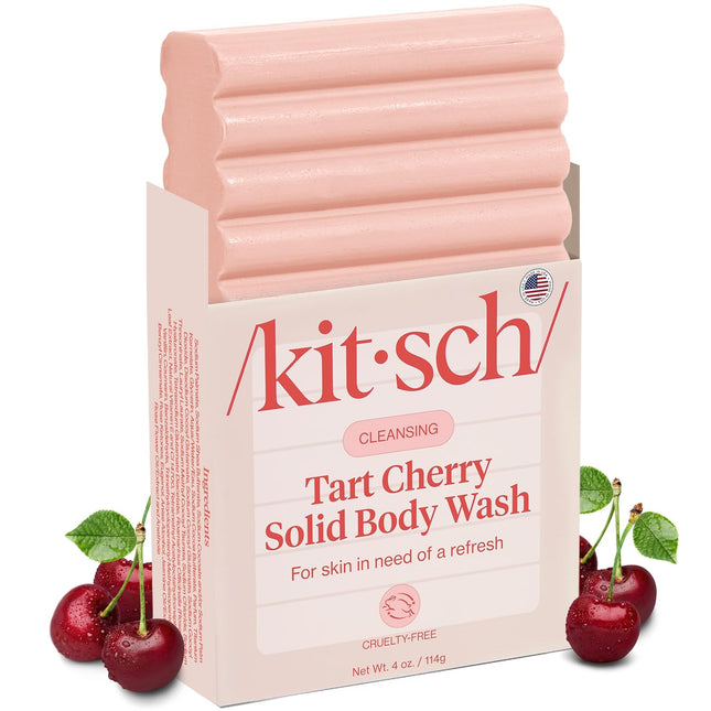 kitsch Cleansing Tart Cherry Solid Body Wash