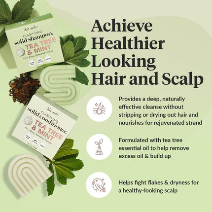 kitsch Tea Tree Shampoo and Conditioner Set – Anti Dandruff