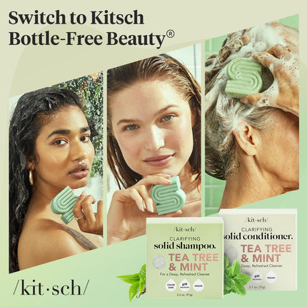 kitsch Tea Tree Shampoo and Conditioner Set – Anti Dandruff