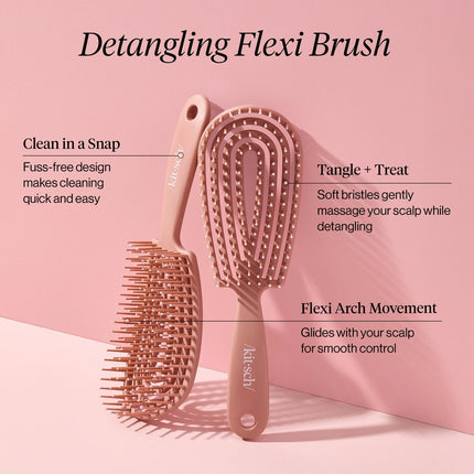 kitsch Terracotta Detangling Flexi Brush