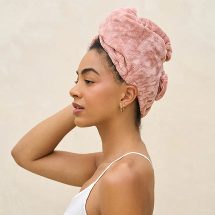 kitsch Terracotta Plush Microfiber Hair Towel Turban (Copy)