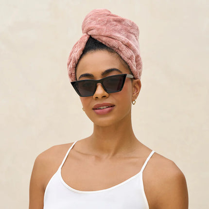 kitsch Terracotta Plush Microfiber Hair Towel Turban (Copy)