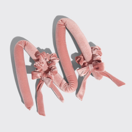 kitsch Terracotta Velvet Heatless Curling Set