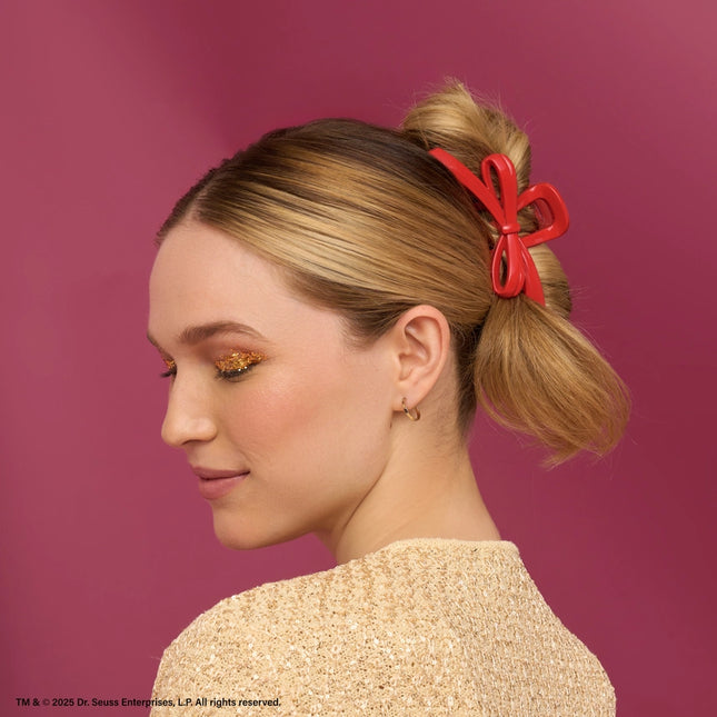 kitsch The Grinch x Kitsch Red Bow Claw Clip