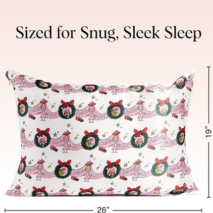 kitsch The Grinch x Kitsch Satin Pillowcase in Cindy Lou Who