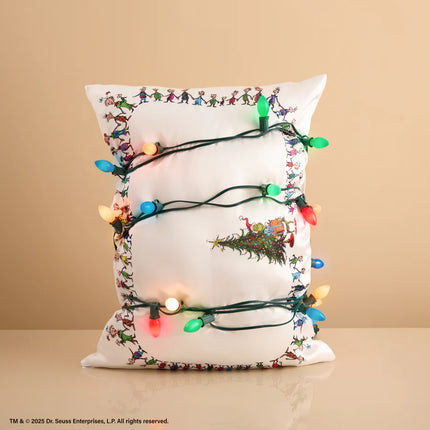 kitsch The Grinch x Kitsch Satin Pillowcase in Whoville