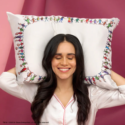 kitsch The Grinch x Kitsch Satin Pillowcase in Whoville - King