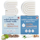 kitsch 2-in-1 Ultra Sensitive Shampoo Bar & Body Wash + Conditioner Bar & Shaving Soap