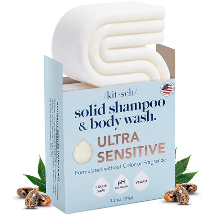 kitsch Ultra Sensitive Shampoo & Body Wash Bar Fragrance Free