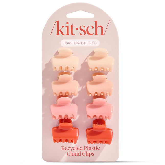 kitsch Cherry Blossom Cloud Claw Clips 8pc Set - Mini