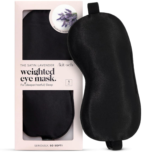kitsch Lavender Scented Satin Weighted Eye Mask