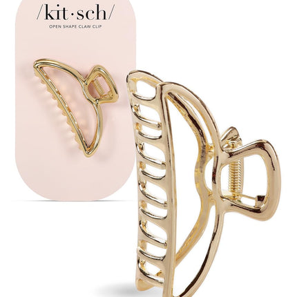 kitsch Open Shape Claw Clip - Gold