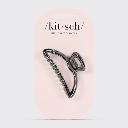 kitsch Open Shape Claw Clip - Hematite