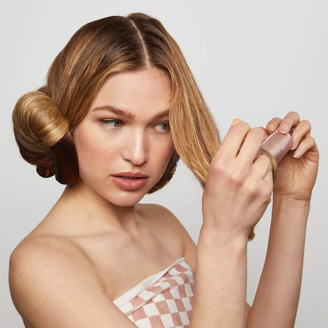 kitsch Satin Jumbo Flexi Rods 4pc - Rosewood