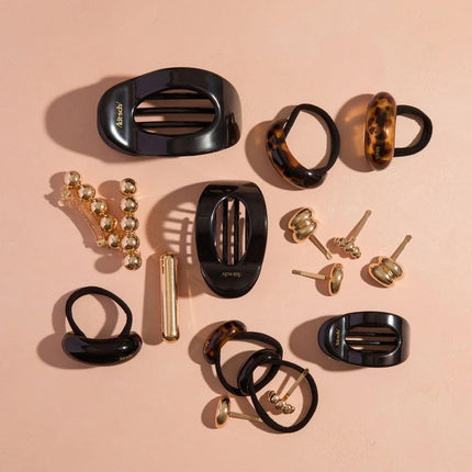 kitsch Black Flat Cloud Clip - Small