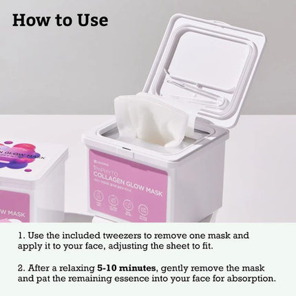 Leaders Cosmetics USA ImPHYTO Collagen Glow Mask (220 ml, 20 Masks)