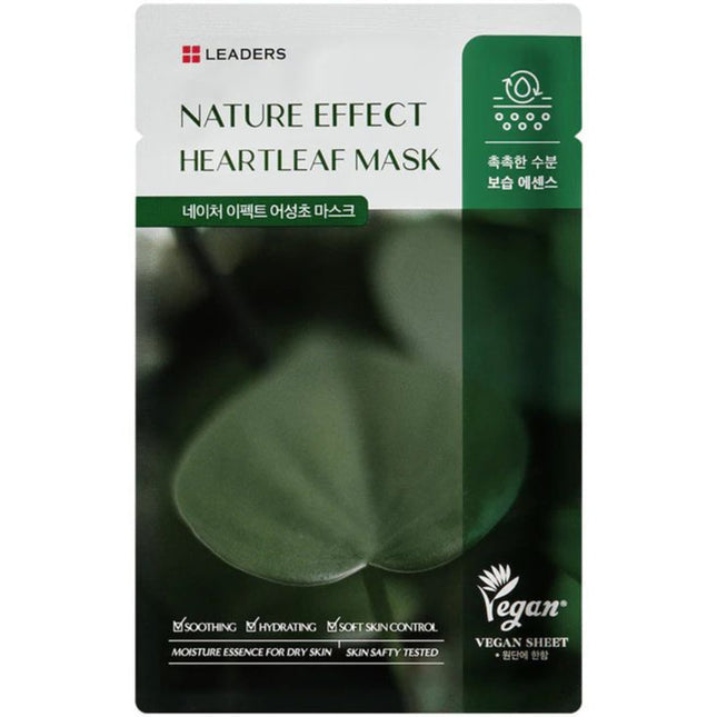 Leaders Cosmetics USA Nature Effect Heartleaf Mask