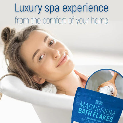 Magnum Solace Magnesium Bath Flakes with MSM, 10 LBS