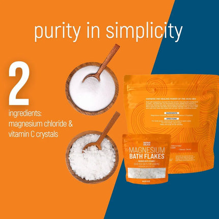 Magnum Solace Magnesium Bath Flakes with Vitamin C, 10 LBS