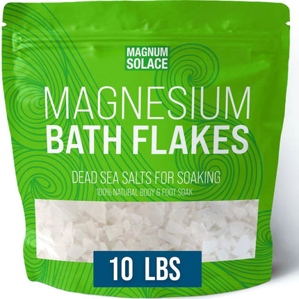 Magnum Solace Magnesium Flakes for Bath, 10 LBS