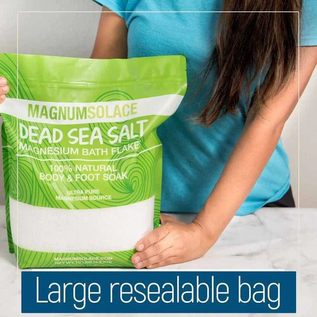 Magnum Solace Magnesium Flakes for Bath, 10 LBS