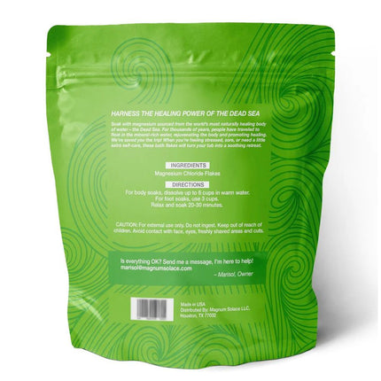 Magnum Solace Magnesium Flakes for Bath, 10 LBS