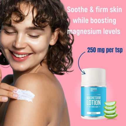 Magnum Solace Magnesium Lotion with Shea, Aloe, Vit E