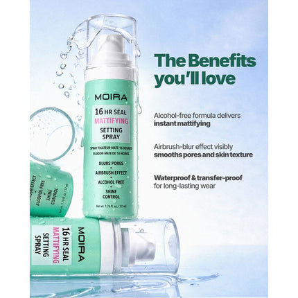 Moira 16HR Seal Mattifying Setting Spray