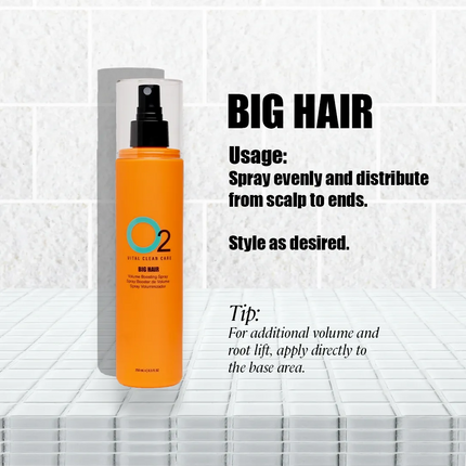 O2 Professional BIG HAIR Volume Boosting Spray
