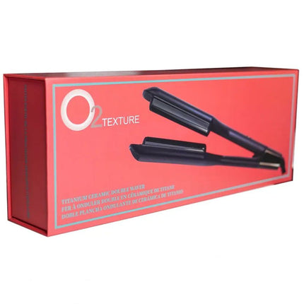 O2 Professional O2TEXTURE Titanium Ceramic Double Waver