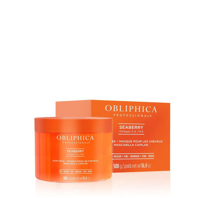 OBLIPHICA Seaberry Hair Mask - Fine to Medium - 16.9 fl oz. / 500 g