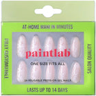 Paint Lab Beige Lace Almond Press-on Nails