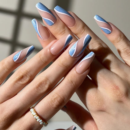 Paint Lab Celestial Waves Press-On Nails