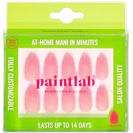 Paint Lab Mermaid Shell Press-On Nails