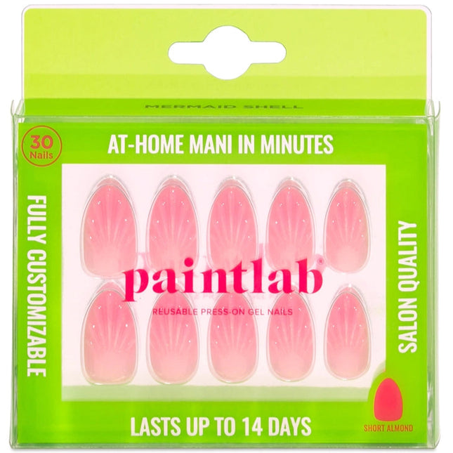 Paint Lab Mermaid Shell Press-On Nails