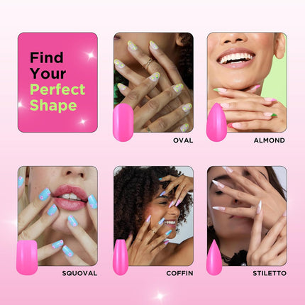 Paint Lab Glazed Seashell Press-On Nails