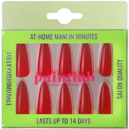 Paint Lab Red Jealous Press-on Nails